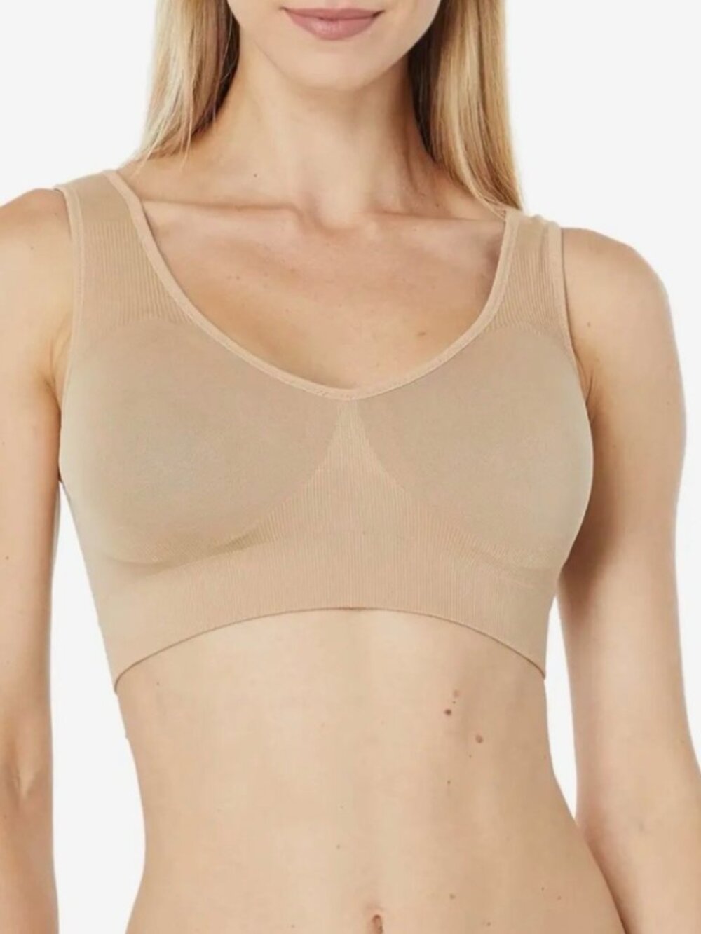 SPANX Breast of Both Worlds Reversible Comfort Bra Black/Barely Size S NWT